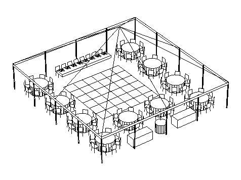 tent layout planner Frame Tent 40' x – Party Tents & Events