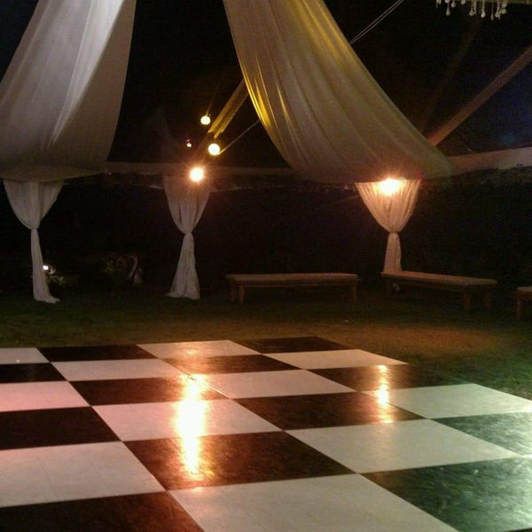 Dance Floor, Black & White Party Tents & Events Santa Rosa, CA Event Equipment Rentals