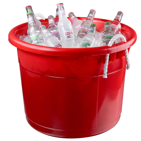 Plastic Beverage Tub Red
