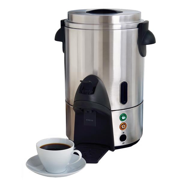 BAKERS CHEFS 60-CUP COFFEE MAKER URN STAINLESS STEEL