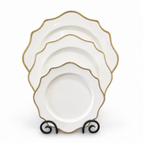 Charlotte Plate W/ Gold Rim