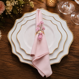 Charlotte Plate W/ Gold Rim