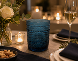 Indigo Blue Water Glass 10 oz