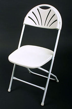 White Fanback Chair