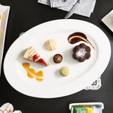 Platter, 18" Oval, White China