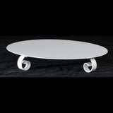 Scrolled Buffet Riser White or Bronze 20"