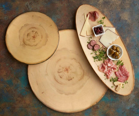 Rustic Wood Melamine Platters