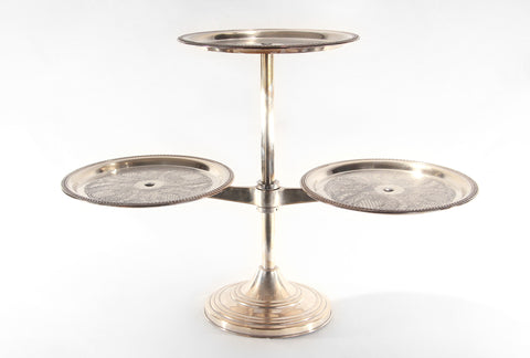 Silver 3-Tier Display Stand