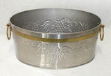 Silver & Brass Beverage Tub