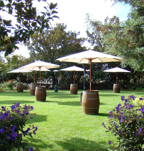 Wine Barrel Umbrella Stand (ONLY) Party Tents & Events Santa Rosa, CA Event Equipment Rentals