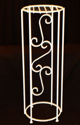 White Metal Plant Stand