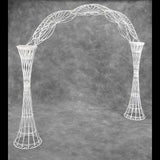 White Wicker Arch