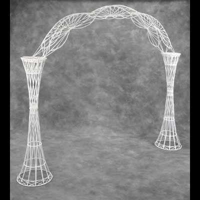 White Wicker Arch