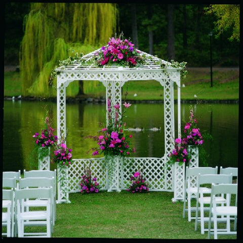 White Wood Gazebo