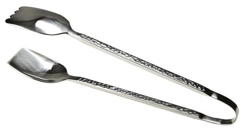 Hammered Serving Tongs 7"